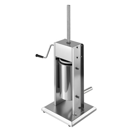 Manual Sausage Stuffer, 5L Stainless Steel, 5 Tubes