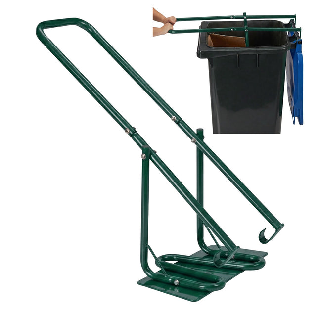 Compactator manual de deșeuri din oțel pentru pubele menajere