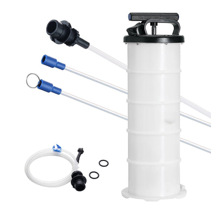 Manual Vacuum Fluid Extractor Pump, 6.5L with Hoses