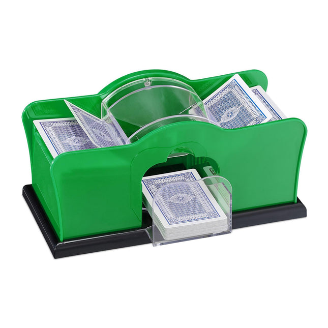 Manual card shuffler