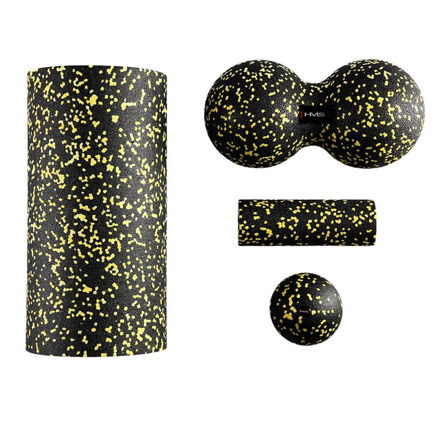 Set rolă și bilă de masaj, negru-verde, material EPP