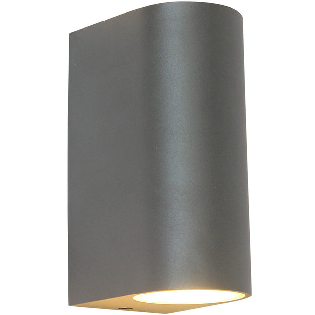 Mats II Wall luminaire 2xGU10 socket IP44 Anthracite