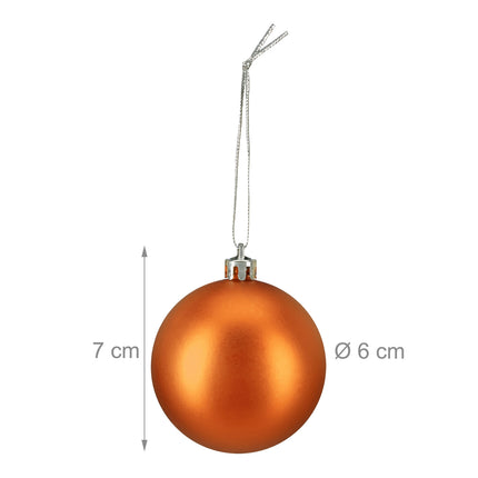 Matte Christmas Baubles Set, 100 Pieces