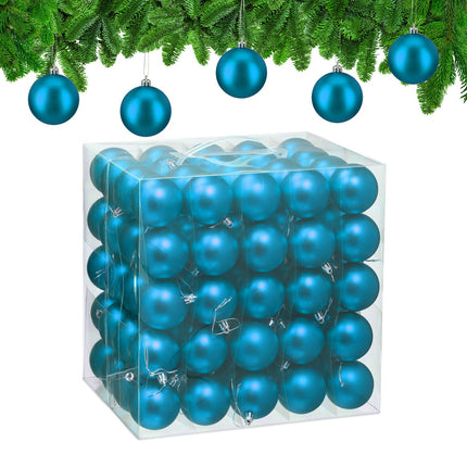 Set de bolovani mat pentru brad, 100 de piese