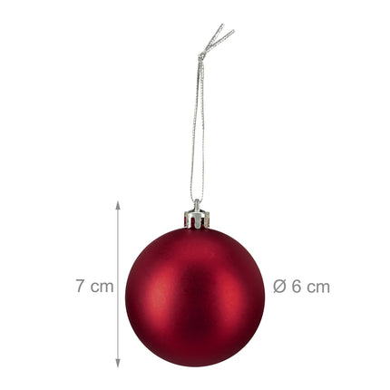 Set de bolovani mat pentru brad, 100 de piese