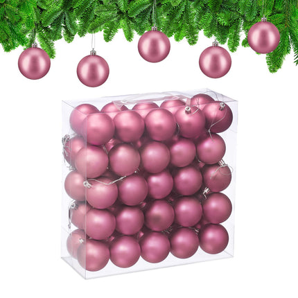 Set de bolovani mat pentru brad, 50 de piese