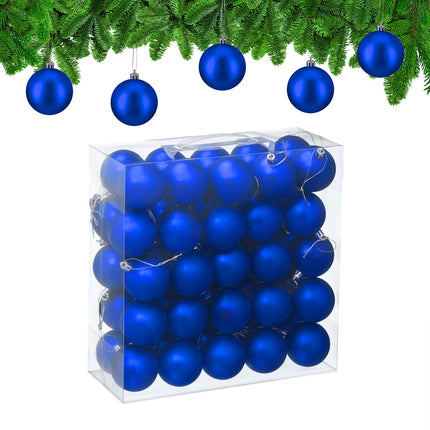 Set de bolovani mat pentru brad, 50 de piese