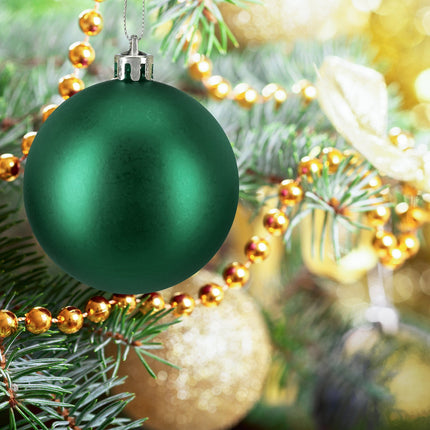 Set de bolovani mat pentru brad, 50 de piese