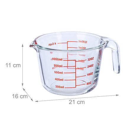 Urcior dozator în sticlă 1000 ml