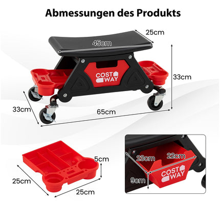 Scaun mecanic cu roți, rezistent, capacitate 135 kg, negru