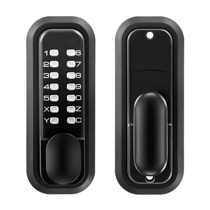 Mechanical Keyless Door Lock, 4-7 Digit, Black