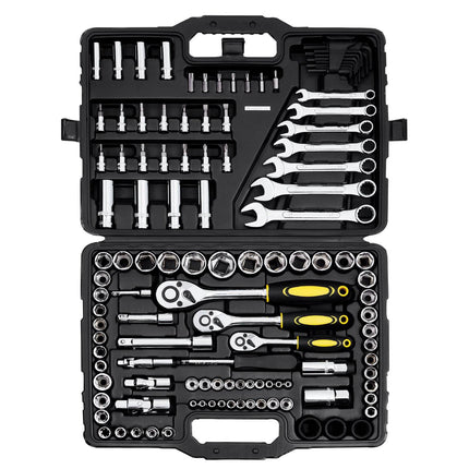 Mechanics Tool Set, 121-Piece SAE-Metric, 3-Drive Case