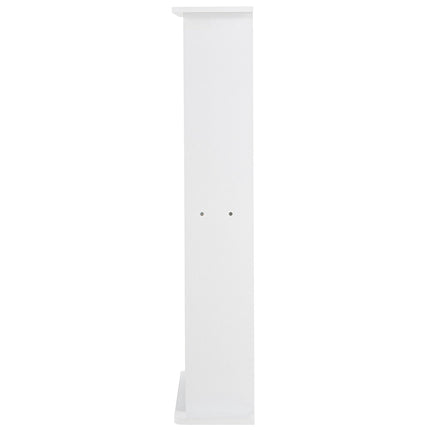Media Storage Cabinet, 5-Shelf Holds 240 CDs, White