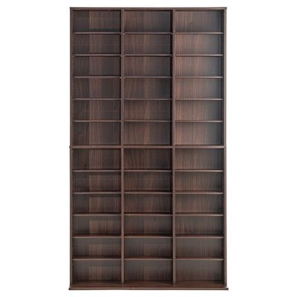 Media Storage Cabinet, Adjustable Shelves, Holds 1080 CDs
