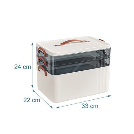 Cutie pentru depozitarea medicamentelor – Plastic, 2 inserții detașabile transparente