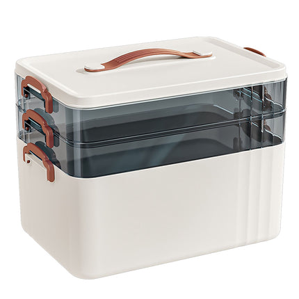 Cutie pentru depozitarea medicamentelor – Plastic, 2 inserții detașabile transparente
