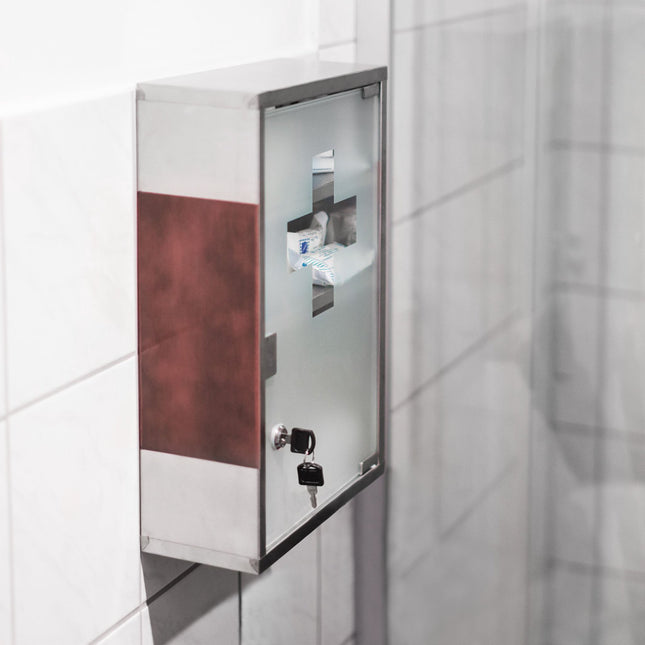 Dulap pentru medicamente EMERGENCY XL otel inoxidabil