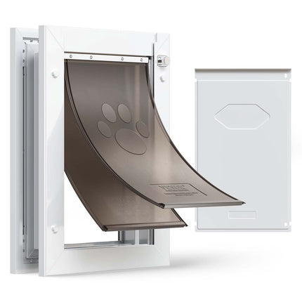 Medium Pet Door – Magnetic Double Flap, Metal Frame, Weatherproof