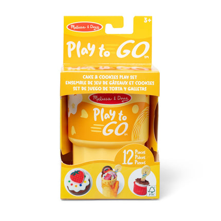 Melissa & Doug Set de joacă Play To Go - tort și fursecuri