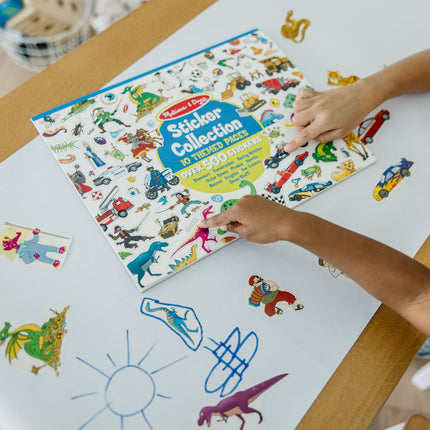 Melissa & Doug Colecție de stickere, albastru