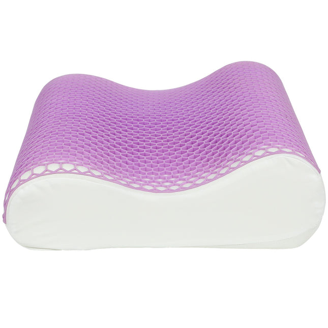 Pernă din spumă cu memorie, suport ergonomic pentru gât, 2 înălțimi