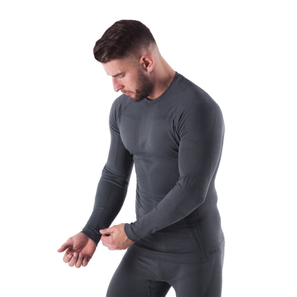 Top termoactiv gri pentru bărbați, L/XL