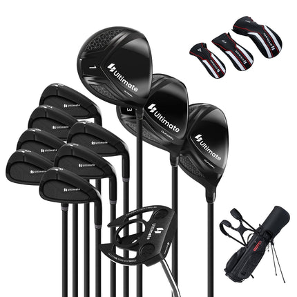 Set de crose de golf pentru bărbați, dreptaci, cu sac de suport