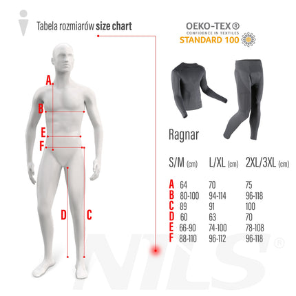 Men's Thermoactive Pants, Gray, 2XL/3XL