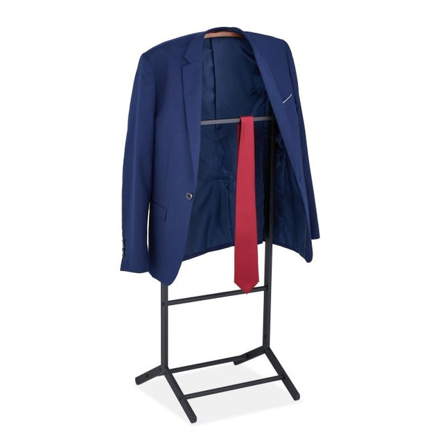Set de valet pentru bărbați cu aspect negru și lemn