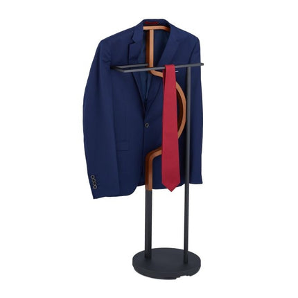 Costum de chelner pentru bărbați în negru &amp; aspect de lemn