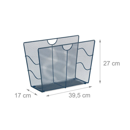 Suport pentru reviste Mesh Metal - Organizator de sine stătător
