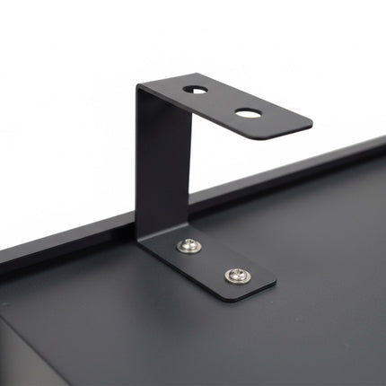 Ghivece metalice pentru balcon, set de 2, cu sistem de drenaj