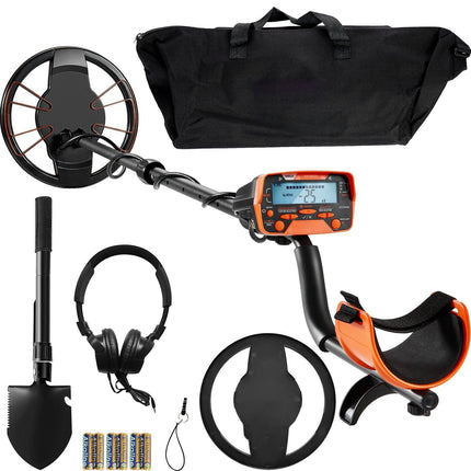 Metal Detector With 10-Inch Waterproof Coil, LCD, 7 Modes