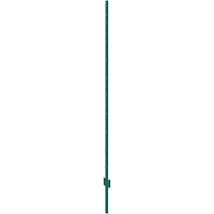 Metal Fence Posts, 6 ft U-Channel, 10-Pack, Green