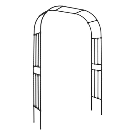 Metal Garden Arbor Arch With Stakes, 2.4 x 1.5 m