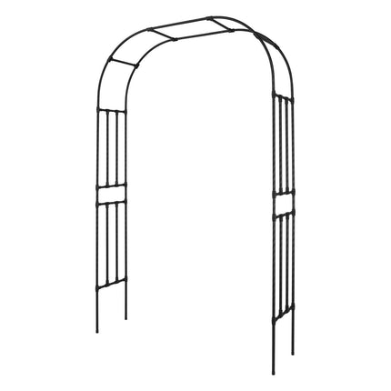Metal Garden Arbor Arch With Stakes, 2.4 x 1.5 m