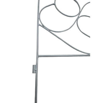 Bordură metalică de grădină, design Art Nouveau, format din 8 piese