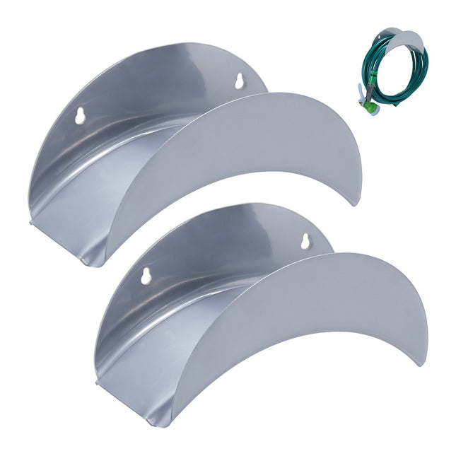 Suporturi metalice pentru furtunuri de grădină - set de 2