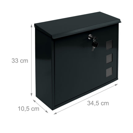 Cutie poștală cu scrisori din metal