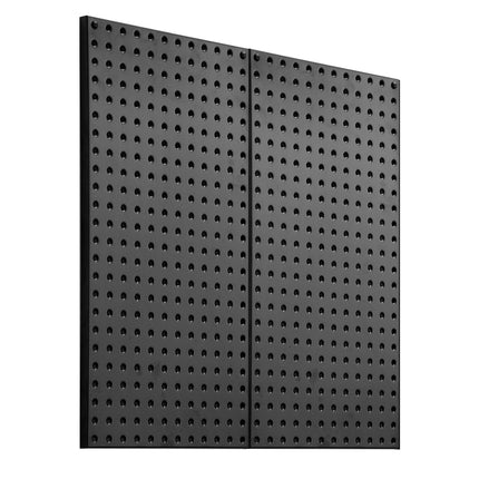 Metal Pegboard Panels 32 x 16 in, 2-Pack, Black