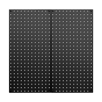 Metal Pegboard Panels 32 x 16 in, 2-Pack, Black