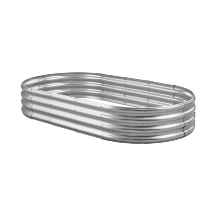 Metal Raised Garden Bed, 6x3x1 ft, Galvanized Open-Bottom