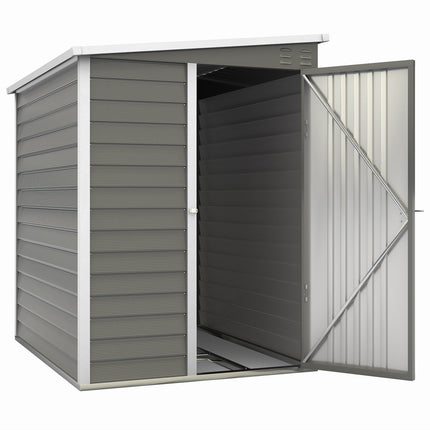 Metal tool shed, 2.3 m², lockable, weatherproof, gray