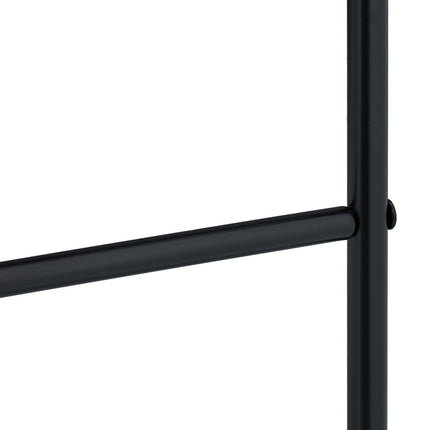 Suport din metal pentru scară pentru prosoape, 3 trepte, negru