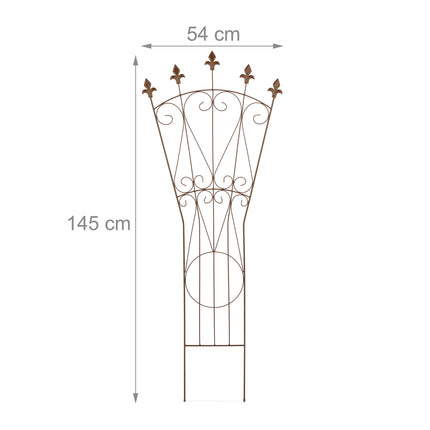 Set spalier metalic - Design Fleur-de-Lis, Suport pentru plante cățărătoare