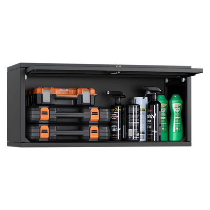 Metal Wall Cabinet 77 x 30.5 x 35.6 cm, Flip-Up Door