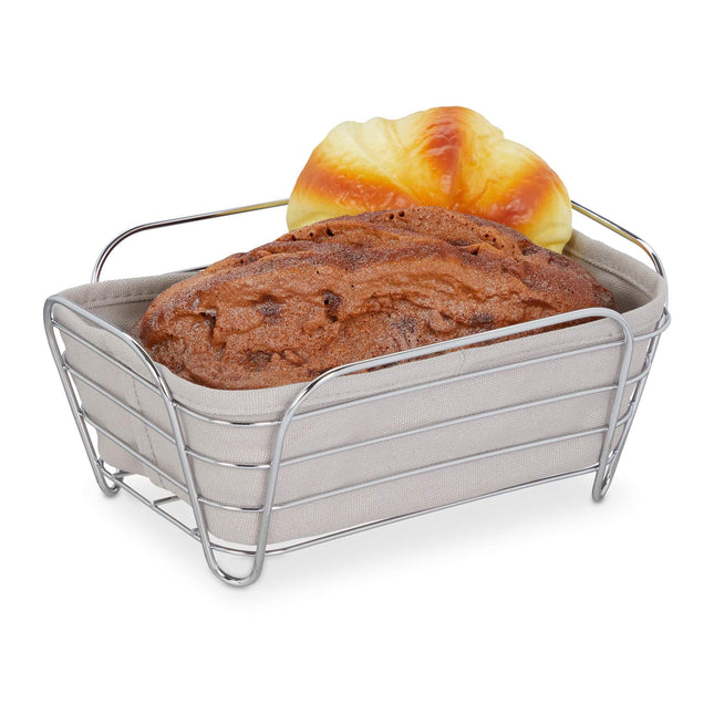 Coș de pâine metalic cu capac