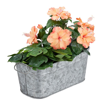 Cutie de flori din metal