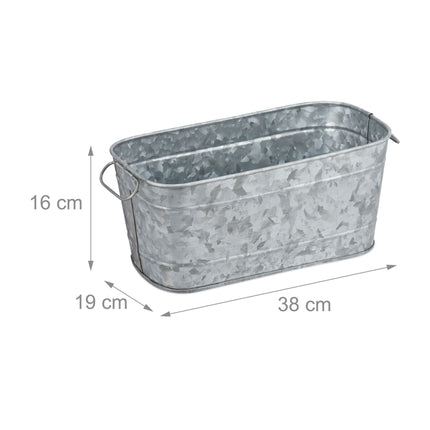 Cutie de flori din metal