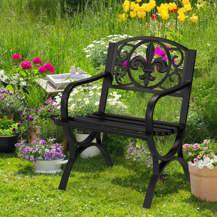 Scaun de gradina din metal in stil antic